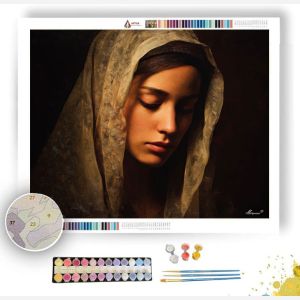 LADY IN SOFT VEIL - Paint by Numbers Full Kit