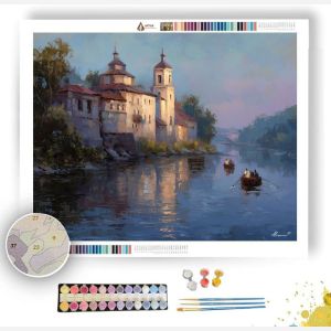 RIVERSIDE MONASTERY - Paint by Numbers Full Kit