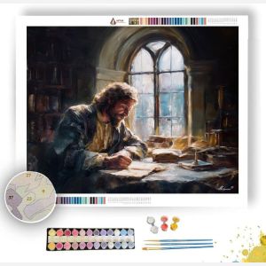 SCHOLAR BY THE WINDOW - Paint by Numbers Full Kit