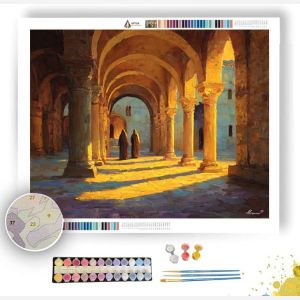 GOLDEN COURTYARD LIGHT - Paint by Numbers Full Kit
