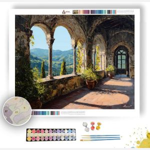 SUNLIT LOGGIA - Paint by Numbers Full Kit