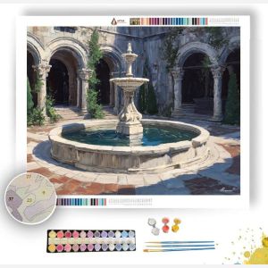 FOUNTAIN OF MARBLE - Paint by Numbers Full Kit