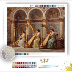 HARPISTS OF THE COURT - Paint by Numbers Full Kit