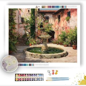 COURTYARD FOUNTAIN - Paint by Numbers Full Kit