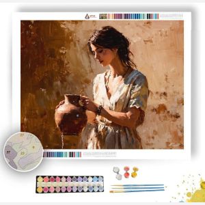 MAIDEN WITH A JUG - Paint by Numbers Full Kit