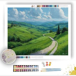 GREEN VALLEY ROAD - Paint by Numbers Full Kit