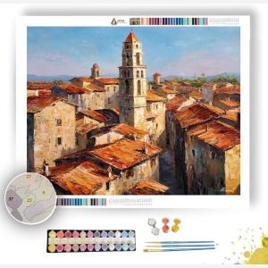 VILLAGE BELL TOWER - Paint by Numbers Full Kit