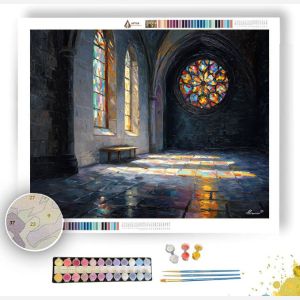 ROSE WINDOW HALL - Paint by Numbers Full Kit