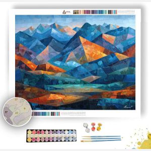 SHARDED MOUNTAIN VALLEY - Paint by Numbers Full Kit