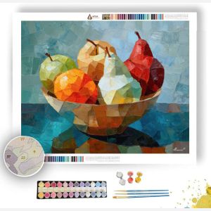 FACETED FRUIT BOWL - Paint by Numbers Full Kit
