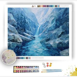 GLASS LIKE WATER FALL - Paint by Numbers Full Kit