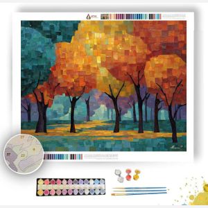 TILED AUTUMN FOREST - Paint by Numbers Full Kit