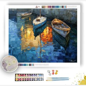 BROKEN HARBOR REFLECTIONS - Paint by Numbers Full Kit