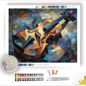 CUBIST VIOLIN WIND - Paint by Numbers Full Kit