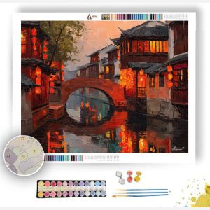 SHANGHAI OLD TOWN TEA QUARTER - Paint by Numbers Full Kit