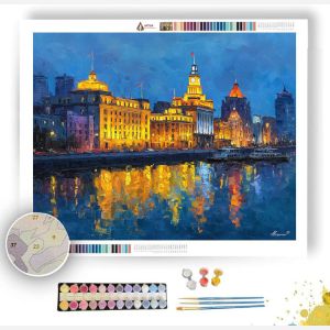 SHANGHAI BUND GOLDEN EVENING - Paint by Numbers Full Kit