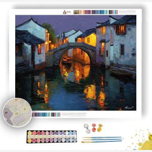 ZHOUZHUANG ANCIENT WATER VILLAGE - Paint by Numbers Full Kit