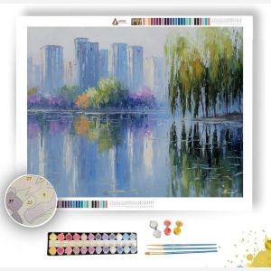HANGZHOU CITY BY WEST LAKE - Paint by Numbers Full Kit