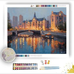 TIANJIN EUROPEAN RIVERSIDE - Paint by Numbers Full Kit