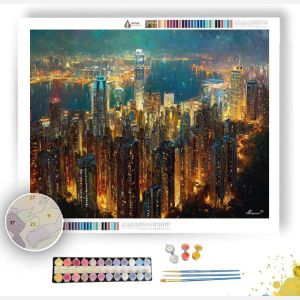 HONG KONG VICTORIA PEAK VIEW - Paint by Numbers Full Kit