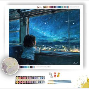 STARLIGHT TRAIN WINDOW - Paint by Numbers Full Kit