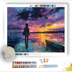 LAKESIDE EVENING WIND - Paint by Numbers Full Kit