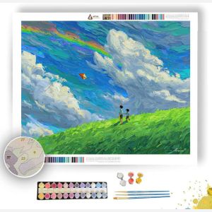 RAINBOW SKY HILL - Paint by Numbers Full Kit