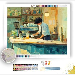 CITY CAFE AFTERNOON - Paint by Numbers Full Kit