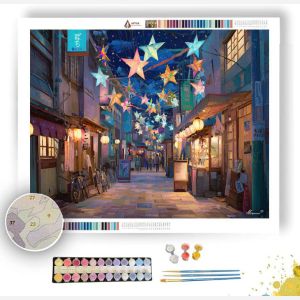 STAR FESTIVAL STREET - Paint by Numbers Full Kit