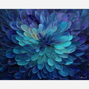 deep sea mandala, navy aqua palette, underwater flower pattern, cool tone symmetry, ocean inspired design