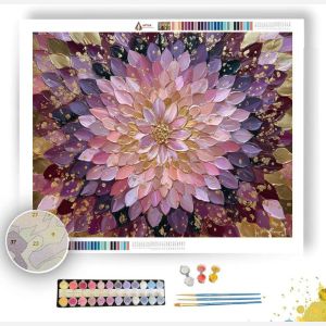 FLORAL LOTUS MANDALA - Paint by Numbers Full Kit