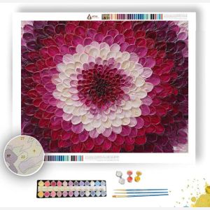 RUBY BLOOM MANDALA - Paint by Numbers Full Kit