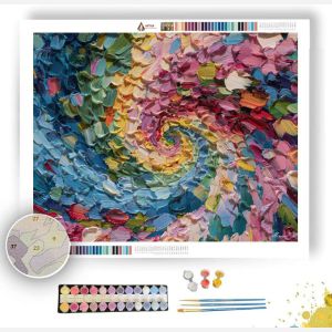 SPIRAL BLOSSOM MANDALA - Paint by Numbers Full Kit