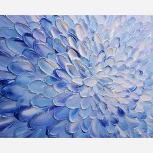 blue white mandala, sky inspired pattern, airy petal symmetry, soft pastel mandala, calm sky tones, circular sky bloom, gentle geometric art, peaceful blue palette