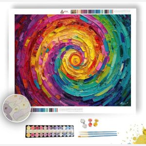 VIBRANT RAINBOW WHEEL - Paint by Numbers Full Kit