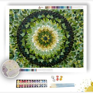 FOREST LEAF MANDALA - Paint by Numbers Full Kit
