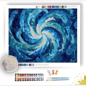 TIDAL WAVE MANDALA - Paint by Numbers Full Kit