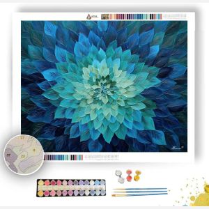 OCEAN BLOOM MANDALA - Paint by Numbers Full Kit