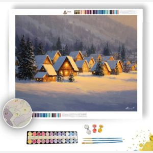 WINTER VILLAGE - Paint by Numbers Full Kit
