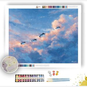 SKY PENGUINS - Paint by Numbers Full Kit