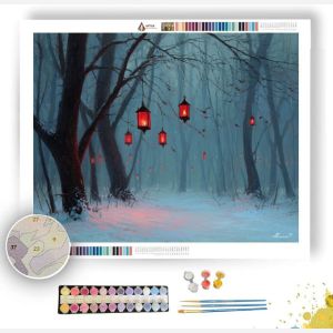 CRIMSON WINTER - Paint by Numbers Full Kit