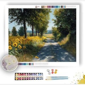 SUNFLOWER ROAD - Paint by Numbers Full Kit