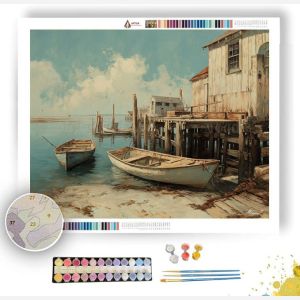 OLD COAST HARBOR - Paint by Numbers Full Kit