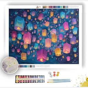 LANTERN WISH FESTIVAL - Paint by Numbers Full Kit