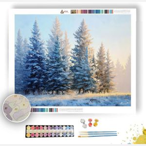 FROSTED PINES - Paint by Numbers Full Kit