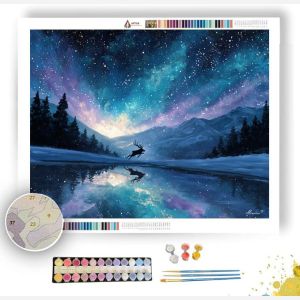 REINDEER SKY - Paint by Numbers Full Kit