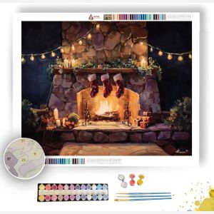 HOLIDAY HEARTH - Paint by Numbers Full Kit