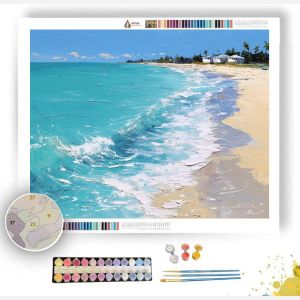 SUNLIT COASTLINE - Paint by Numbers Full Kit