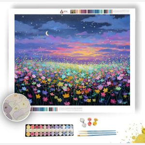 STAR BLOSSOM FIELD - Paint by Numbers Full Kit