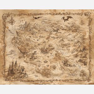 FADED FAIRYTALE MAP